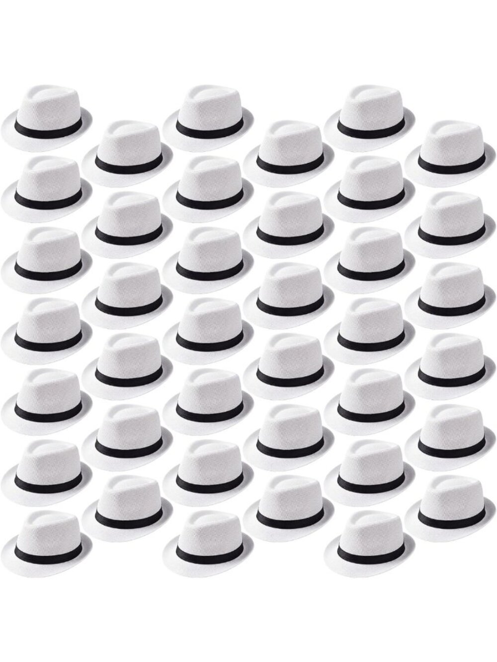 36 Pcs Fedora Hats Bulk for 20s Party Supplies, Vintage Costume Accessories